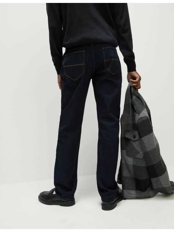 Marks & Spencer Еластични дънки с права кройка Marks & Spencer тъмносини