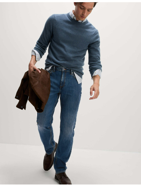 Marks & Spencer Еластични дънки с права кройка Marks & Spencer тъмносини