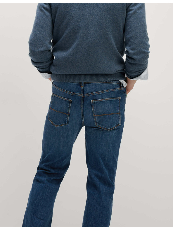 Marks & Spencer Еластични дънки с права кройка Marks & Spencer тъмносини