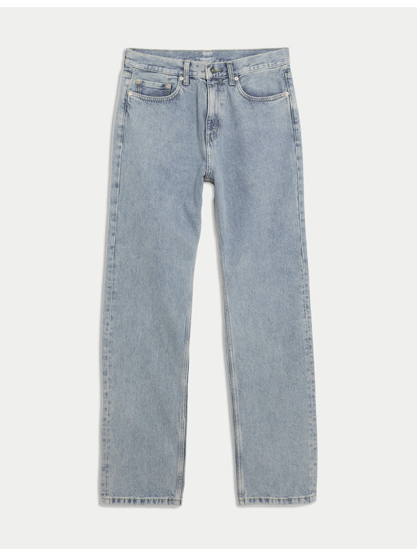 Marks & Spencer Свободни дънки с права кройка Authentic Marks & Spencer сини