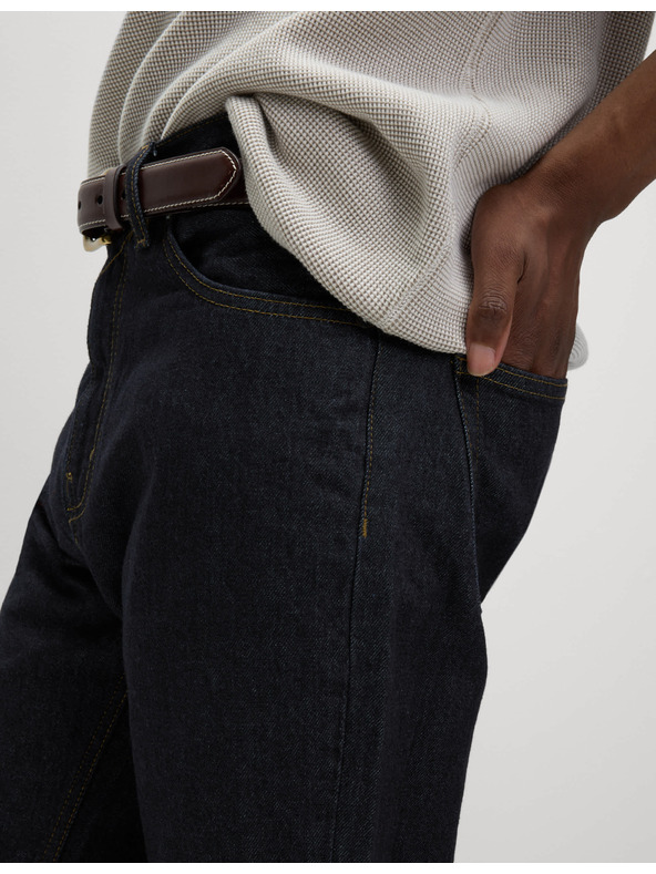 Marks & Spencer Свободни дънки с права кройка Authentic Marks & Spencer тъмносини