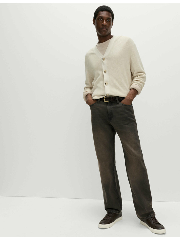 Marks & Spencer Свободни дънки с права кройка Authentic Marks & Spencer кафяви