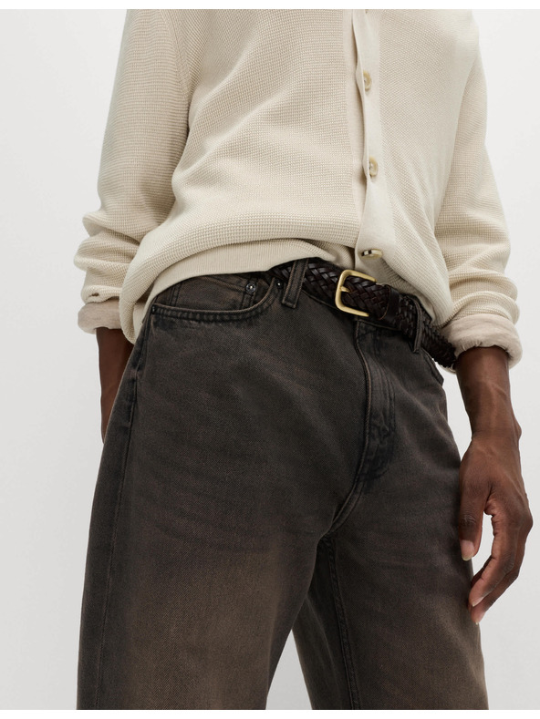 Marks & Spencer Свободни дънки с права кройка Authentic Marks & Spencer кафяви