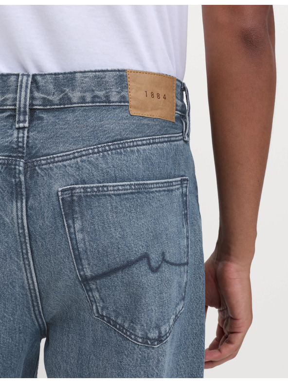 Marks & Spencer Authentic свободни твърди дънки Marks & Spencer сини