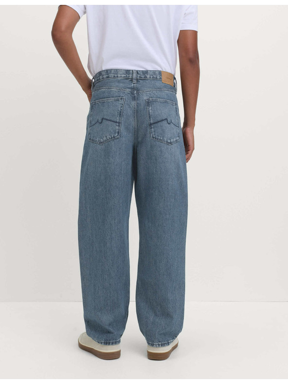 Marks & Spencer Authentic свободни твърди дънки Marks & Spencer сини