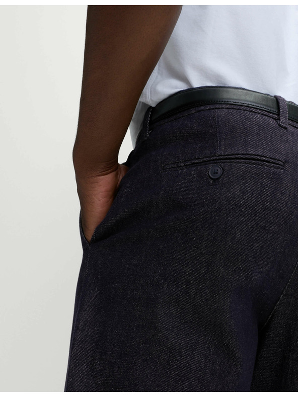 Marks & Spencer Стеснени дънки Smart Pleat Marks & Spencer тъмносини