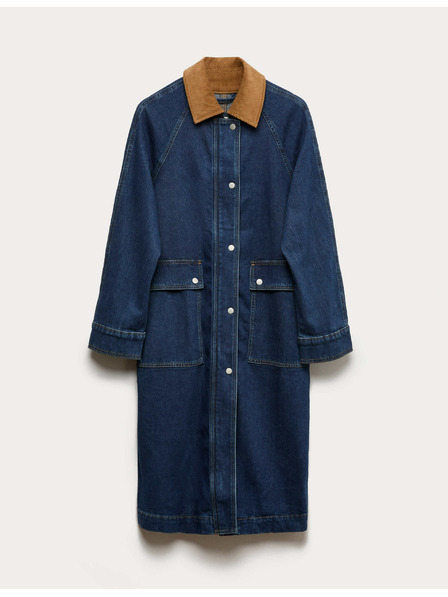 Marks & Spencer Дълго дънково палто Marks & Spencer тъмносин