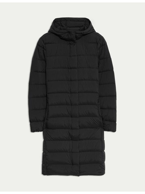 Marks & Spencer Пухено одеяло с качулка Marks & Spencer черен