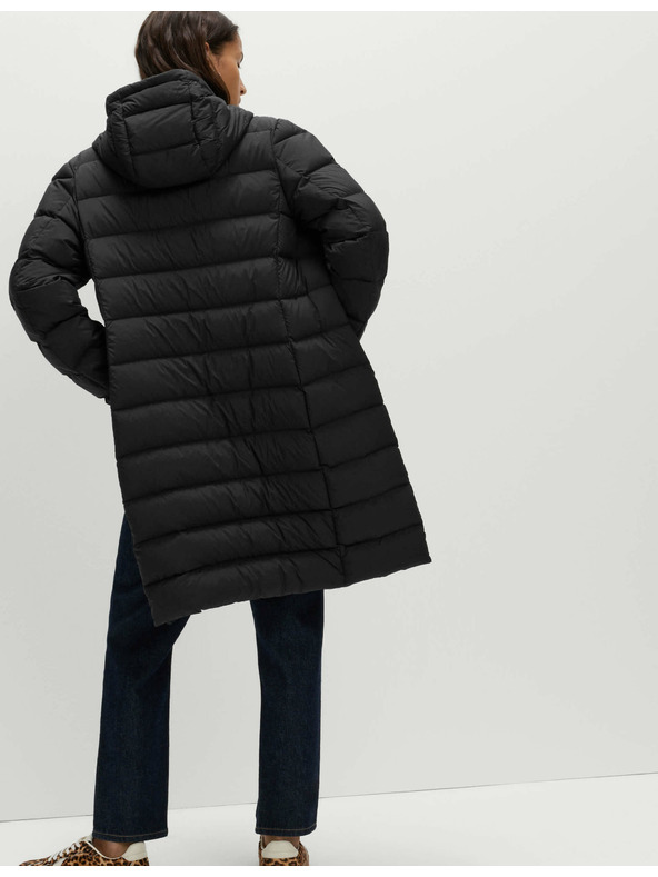 Marks & Spencer Пухено одеяло с качулка Marks & Spencer черен