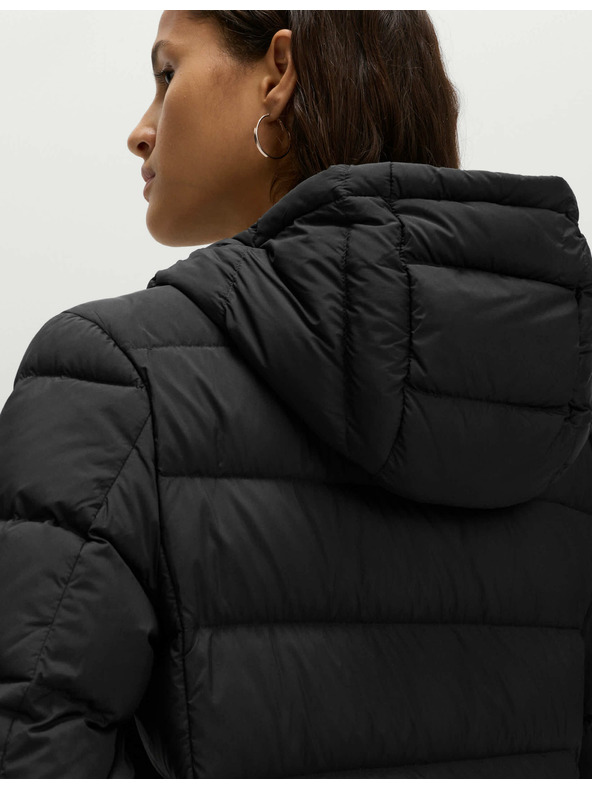 Marks & Spencer Пухено одеяло с качулка Marks & Spencer черен