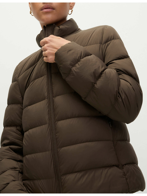Marks & Spencer Подплатено сгъваемо яке с пух и пух Marks & Spencer кафяво