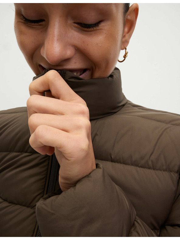 Marks & Spencer Подплатено сгъваемо яке с пух и пух Marks & Spencer кафяво