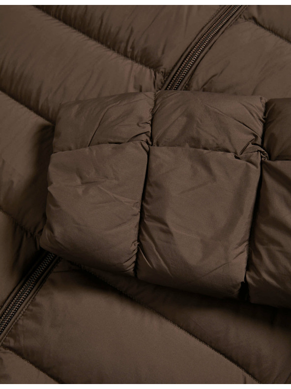 Marks & Spencer Подплатено сгъваемо яке с пух и пух Marks & Spencer кафяво