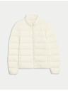 Marks & Spencer Подплатено сгъваемо яке с пух и пух Marks & Spencer кремаво