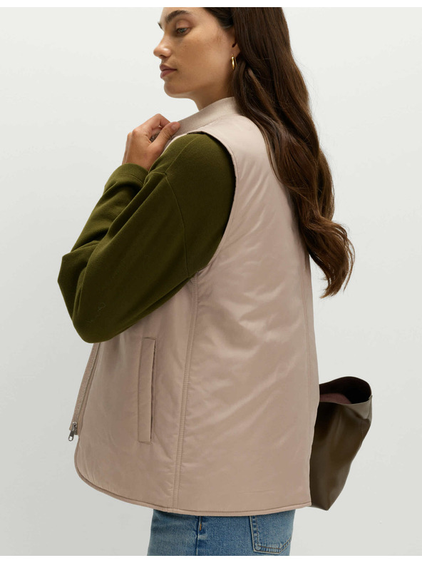 Marks & Spencer Затоплена жилетка Marks & Spencer бежова