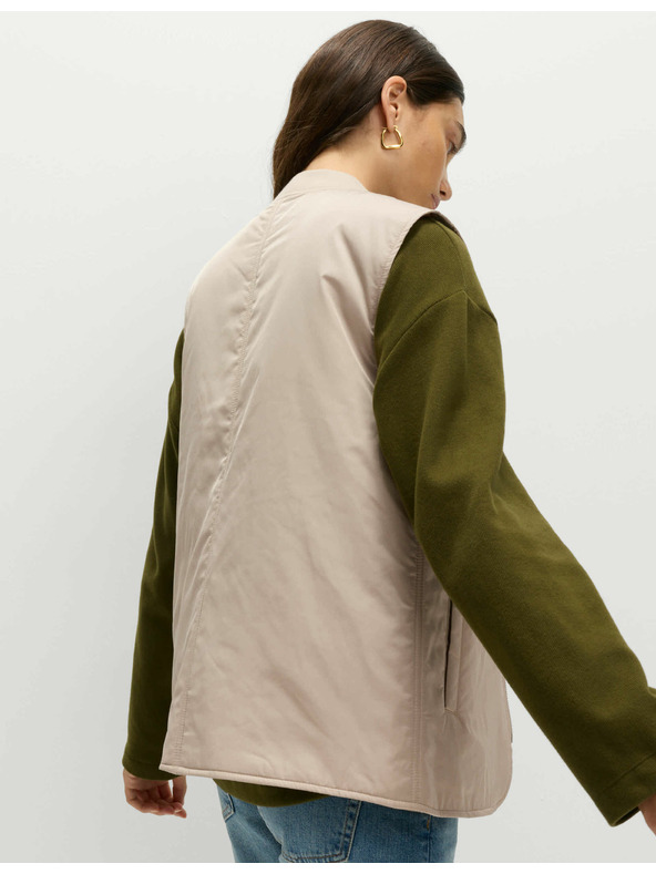 Marks & Spencer Затоплена жилетка Marks & Spencer бежова