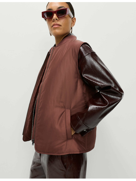 Marks & Spencer Затоплена жилетка Marks & Spencer кафява