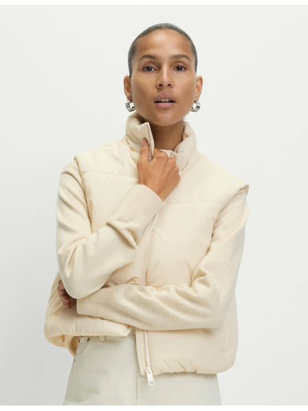 Marks & Spencer Кратка подплатена жилетка с технология Thermowarmth™ Marks & Spencer бежова