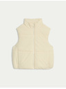 Marks & Spencer Кратка подплатена жилетка с технология Thermowarmth™ Marks & Spencer бежова