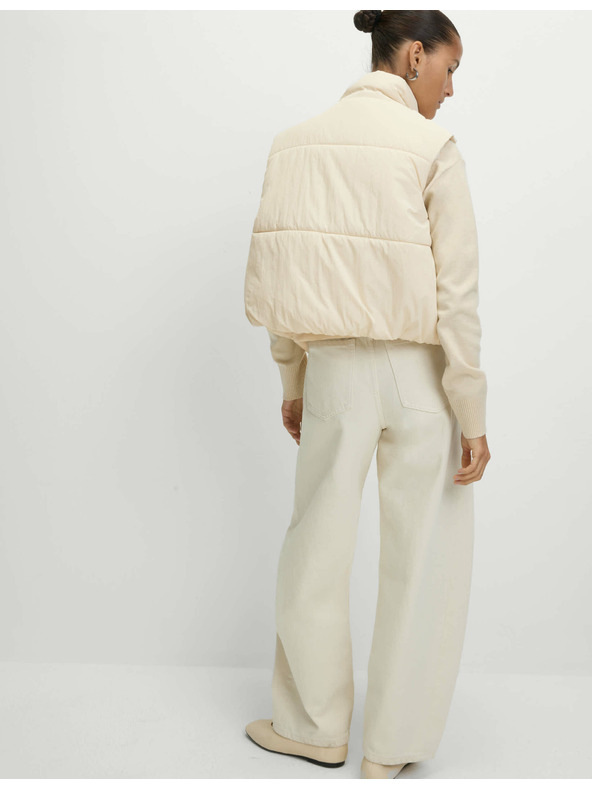 Marks & Spencer Кратка подплатена жилетка с технология Thermowarmth™ Marks & Spencer бежова