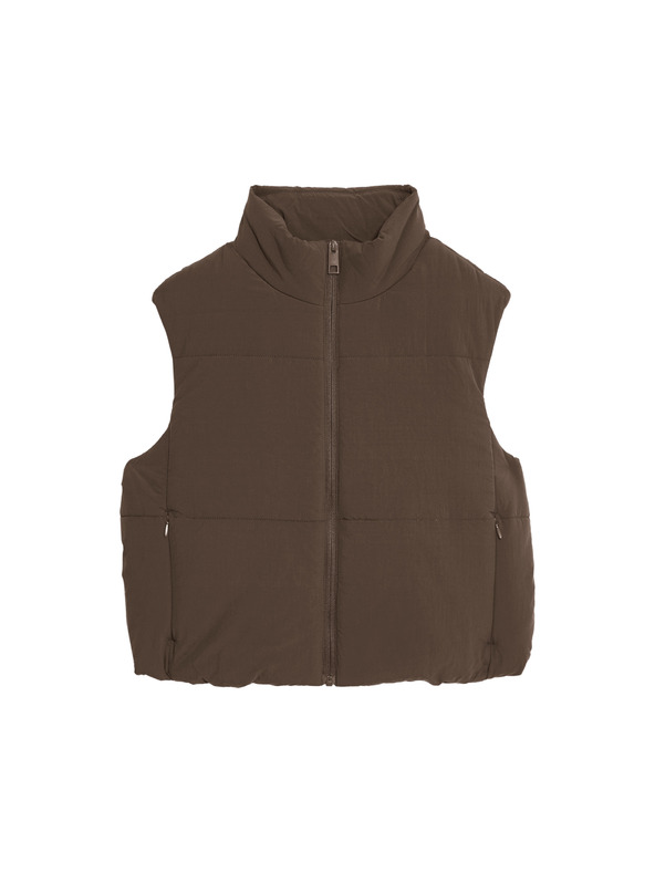 Marks & Spencer Кратка подплатена жилетка с технология Thermowarmth™ Marks & Spencer кафява