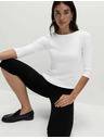 Marks & Spencer Топ с тясна кройка, от чист памук Marks & Spencer бял