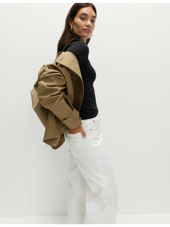 Marks & Spencer Топ с дълги ръкави в тясна кройка Marks & Spencer черен