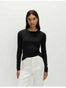 Marks & Spencer Топ с дълги ръкави в тясна кройка Marks & Spencer черен