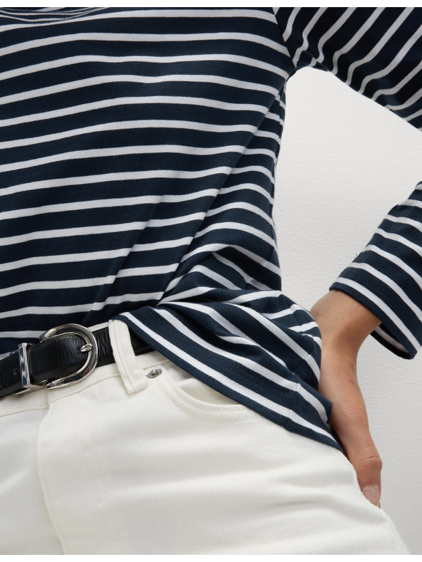 Marks & Spencer Топ от чист памук за ежедневно носене Marks & Spencer тъмносин