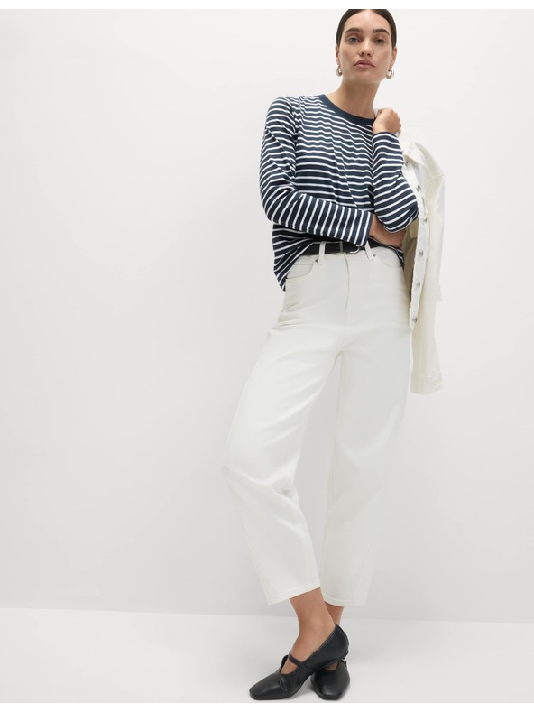 Marks & Spencer Топ от чист памук за ежедневно носене Marks & Spencer тъмносин