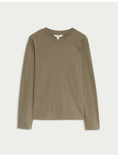 Marks & Spencer Топ от чист памук за ежедневно носене Marks & Spencer зелен