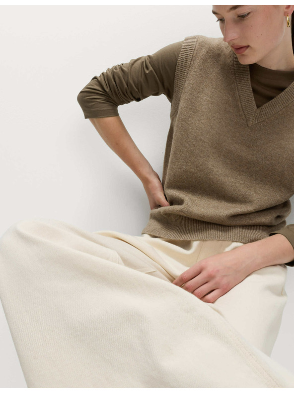 Marks & Spencer Топ от чист памук за ежедневно носене Marks & Spencer зелен