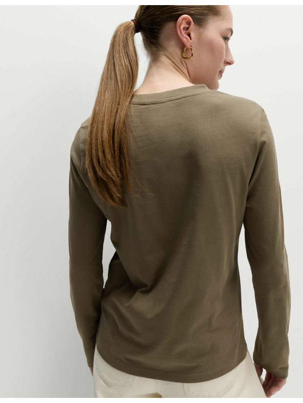 Marks & Spencer Топ от чист памук за ежедневно носене Marks & Spencer зелен