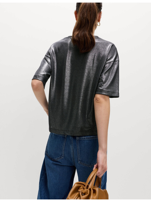 Marks & Spencer Металически блестящ потник Marks & Spencer черно