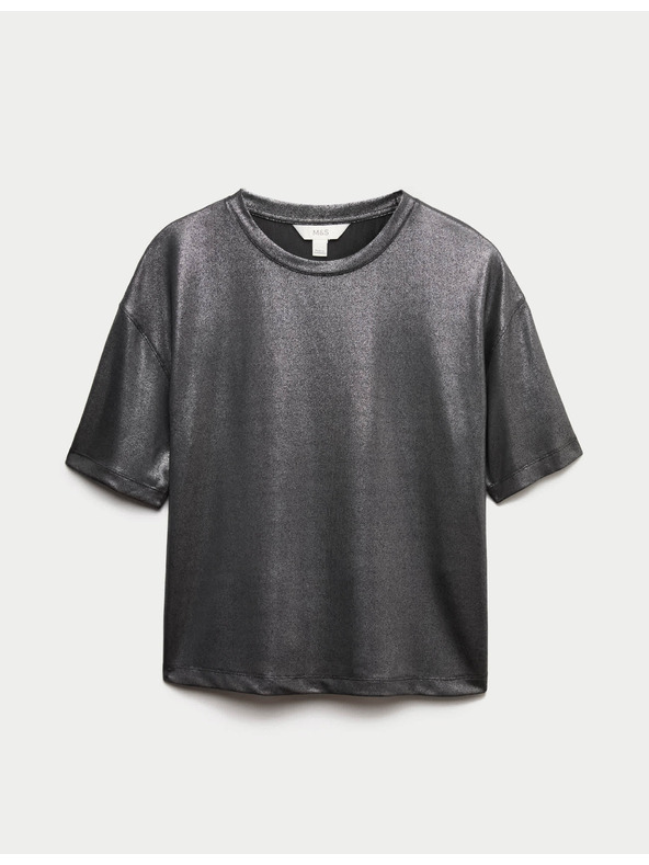 Marks & Spencer Металически блестящ потник Marks & Spencer черно