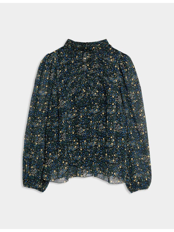 Marks & Spencer Цветна блуза с дълъг ръкав Marks & Spencer черен