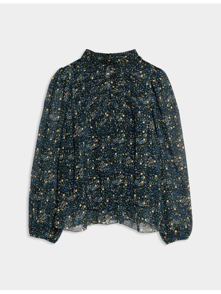 Marks & Spencer Цветна блуза с дълъг ръкав Marks & Spencer черен