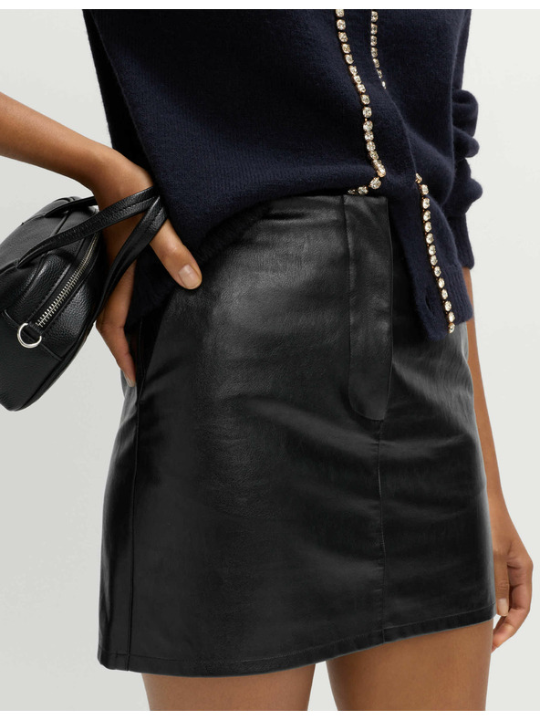 Marks & Spencer Мини пола от изкуствена кожа Marks & Spencer черен