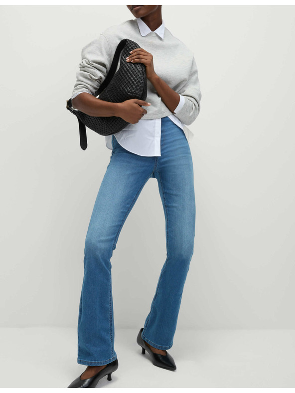 Marks & Spencer Джегинси с разширени крачоли Marks & Spencer тъмносини