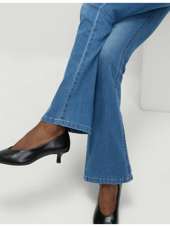 Marks & Spencer Джегинси с разширени крачоли Marks & Spencer тъмносини