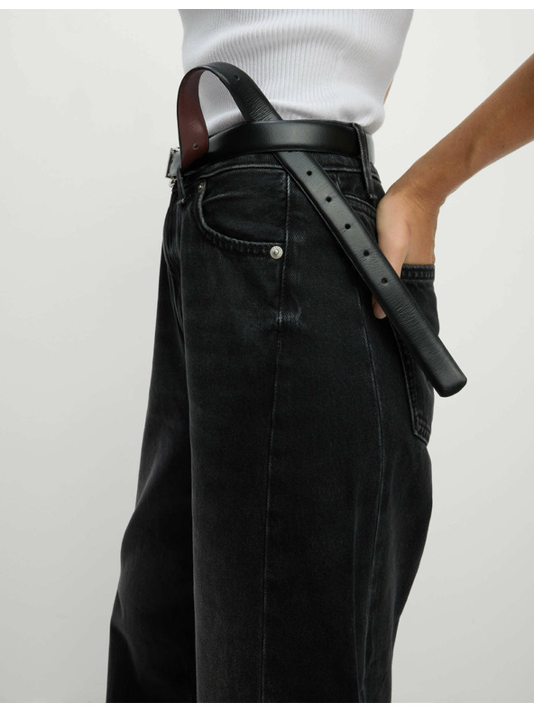 Marks & Spencer Прави дънки със средна талия Marks & Spencer черни