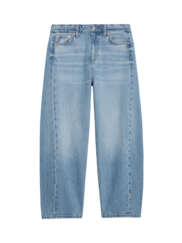 Marks & Spencer Прави дънки със средна талия Marks & Spencer тъмносини