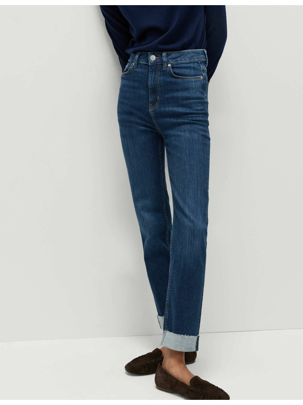 Marks & Spencer Супер меки дънки Harper с висока талия Marks & Spencer тъмносини