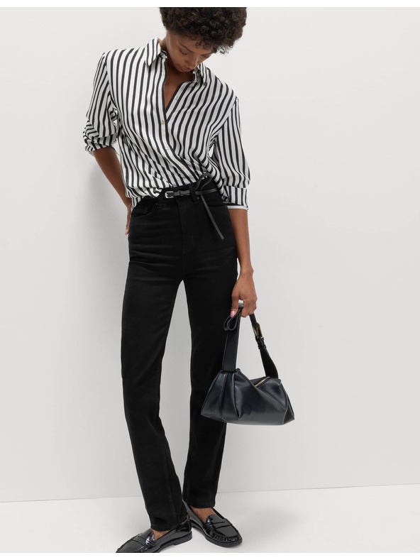 Marks & Spencer Дънки Sienna Supersoft с висока талия Marks & Spencer черни