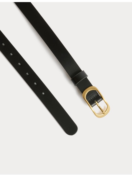 Marks & Spencer Кожен колан за дънки Marks & Spencer черен