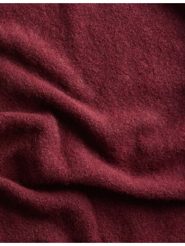 Marks & Spencer Плетен триъгълен шал с текстура и вълна Marks & Spencer червен