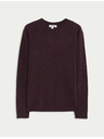 Marks & Spencer Пуловер от чист кашмир, с текстура и кръгло деколте Marks & Spencer лилав