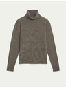 Marks & Spencer Суитшърт от чист кашмир с поло яка Marks & Spencer кафяв