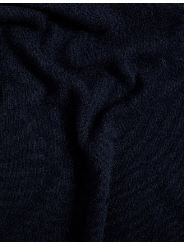 Marks & Spencer Суитшърт от чист кашмир с поло яка Marks & Spencer тъмносин