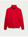 Marks & Spencer Суитшърт от чист кашмир с поло яка Marks & Spencer червен